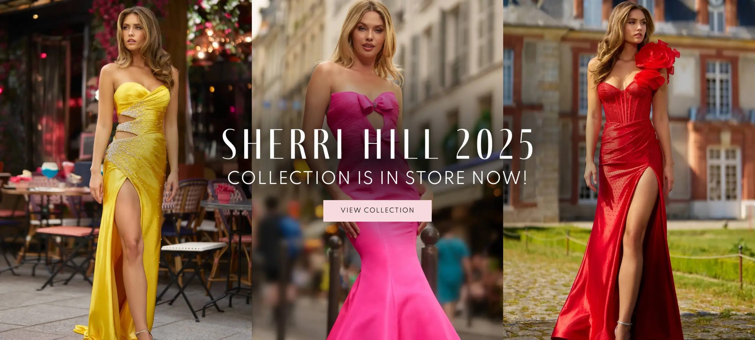 Sherri Hill Spring 2025 Prom Banner